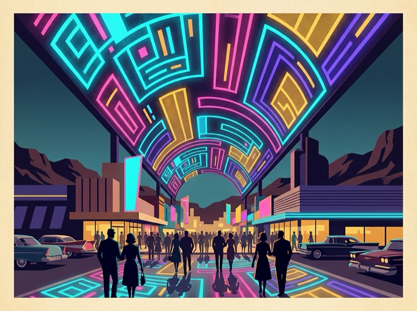 The Fremont Street Experience canopy
