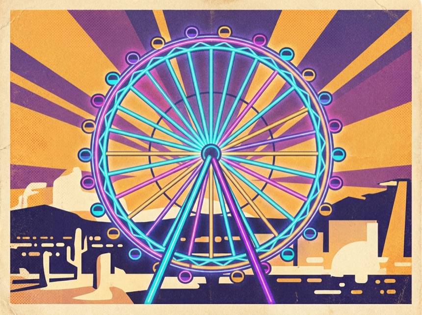 The High Roller after dark