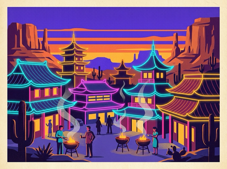The Korean BBQ row