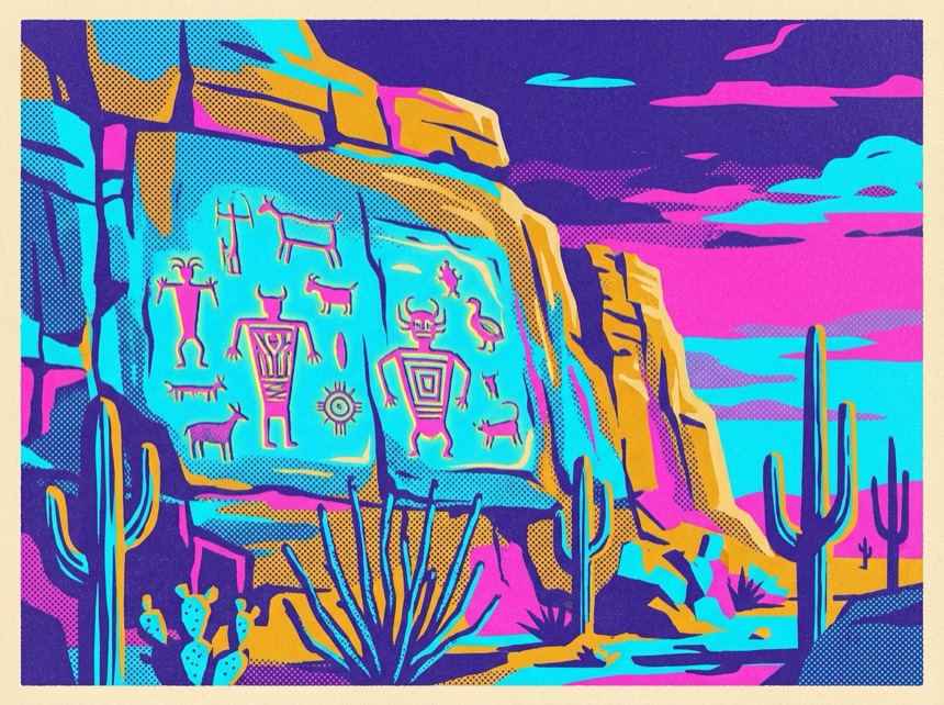 The petroglyphs