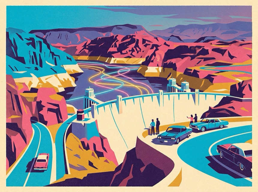 Walk across the dam